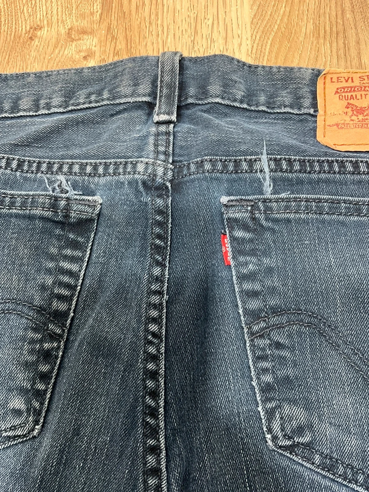Jean Levi's Slim Fit W34 L34 Vintage Coton Noir DélavéLvh 061 – photo 9